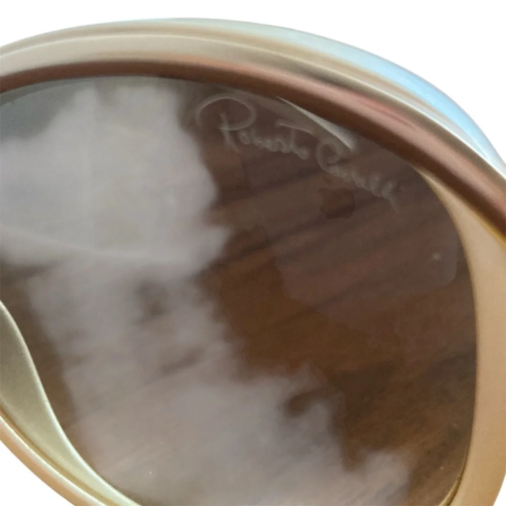 ROBERTO CAVALLI | ‘Cedro 601S’ Ivory & Brown Gradient Sunglasses Italy - Picture 6 of 7